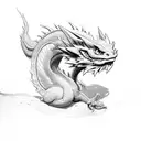 small Dragon tattoo design idea