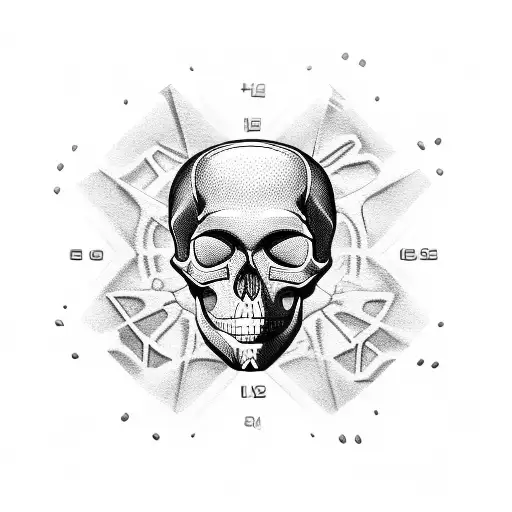Skull,king,clock tattoo design idea