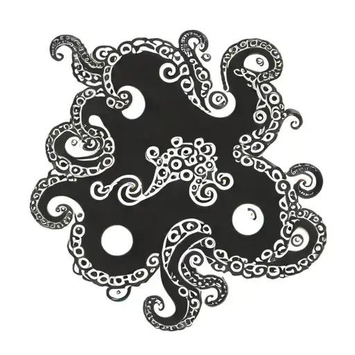 cute and loving octopuses their tentacles wrap around the wrist infinity sign tattoo design idea