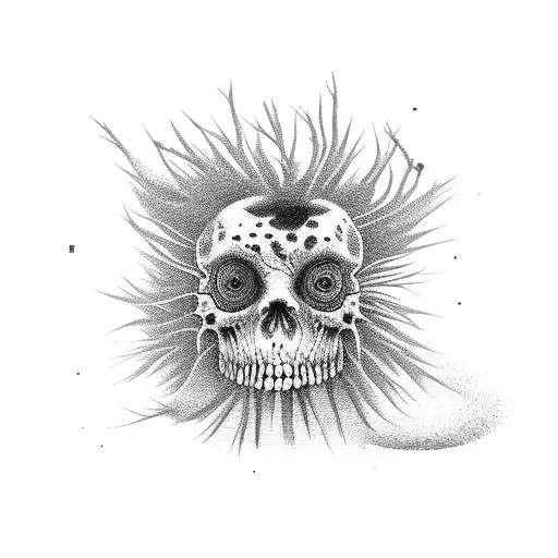 tumbleweed Momento mori tattoo design idea