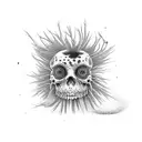 tumbleweed Momento mori tattoo design idea