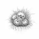 tumbleweed Momento mori tattoo design idea