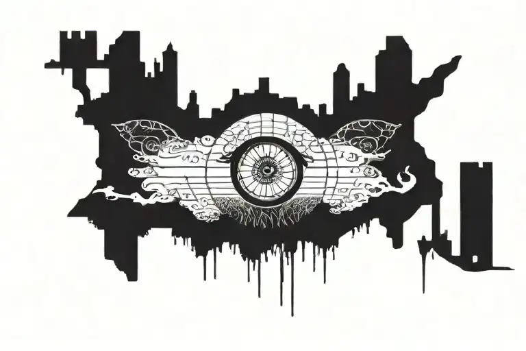 Look at my eyes, tell me a tail, do you see the road the map to my soul tattoo design idea