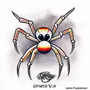 Spider tattoo design idea