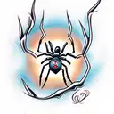 Spider tattoo design idea