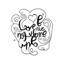 Love Keeps No record of wrongs tattoo design idea