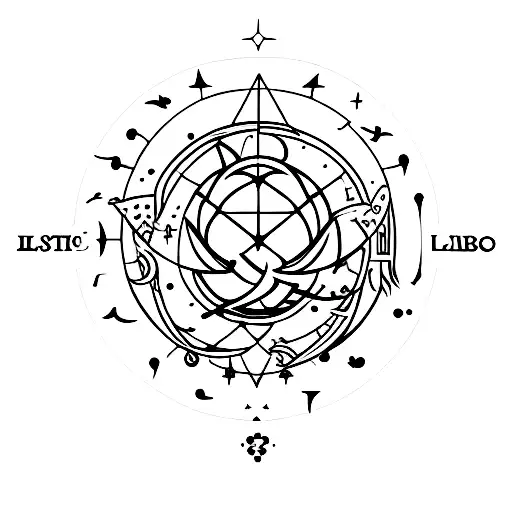 cancer,leo,virgo,libra starsigns tattoo design idea
