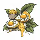 scrambled eggs  tattoo design idea