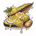scrambled eggs  tattoo design idea