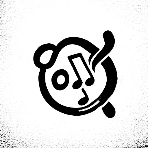 coffee bean music  tattoo design idea