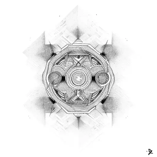 A symbol for infinity, gratitude and success tattoo design idea