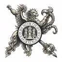 babylon with all religious denomination tattoo design idea