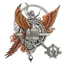 babylon with all religious denomination tattoo design idea