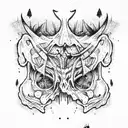 ghoul tattoo design idea