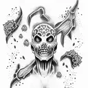 ghoul tattoo design idea