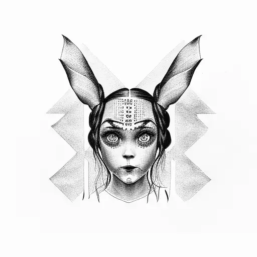 Wednesday Addams tattoo design idea