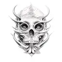 black and grey  tattoo design idea