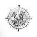 eagle compass military magic tattoo design idea