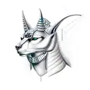 Anubis tattoo design idea