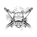 A minimalist tattoo of Fernando Alonso's signature racing pose tattoo design idea