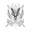 free bird mosaic  tattoo design idea