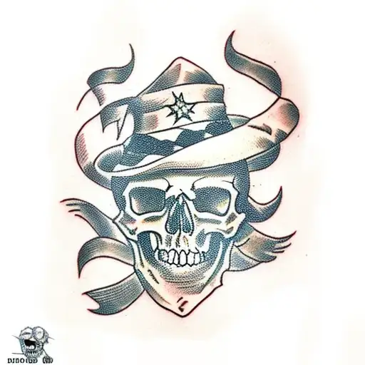 Skull tattoo design idea