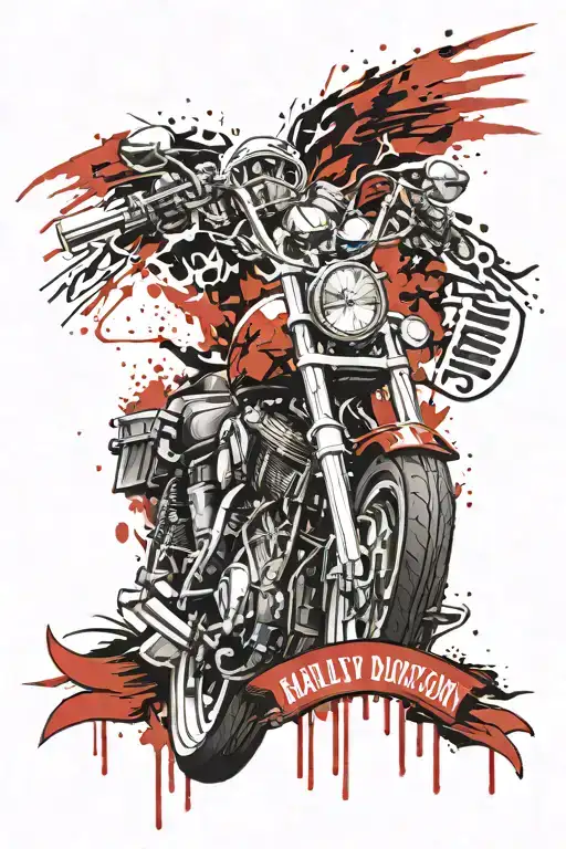 harley davidson memorial tattoo for dad tattoo design idea