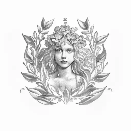 A Laurel Wreath with the dates 15/06/2005 08/08/1975 and 06/12/1987 in the middle tattoo design idea