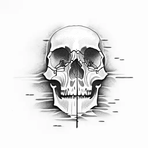 skull sound of madness tattoo design idea