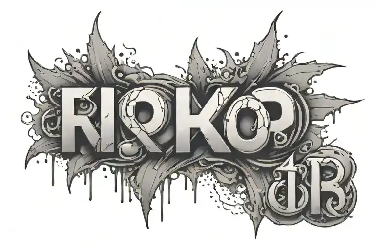 0 Rh+ blood type tattoo design idea