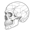 Skull tattoo design idea