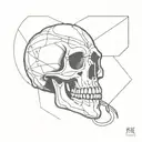 Skull tattoo design idea