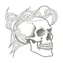 Skull tattoo design idea