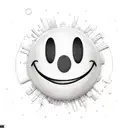 smiley  tattoo design idea
