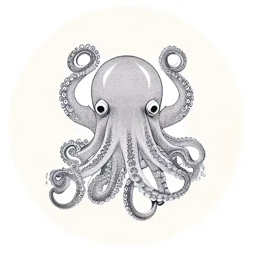 Japanese style octopus tattoo design idea