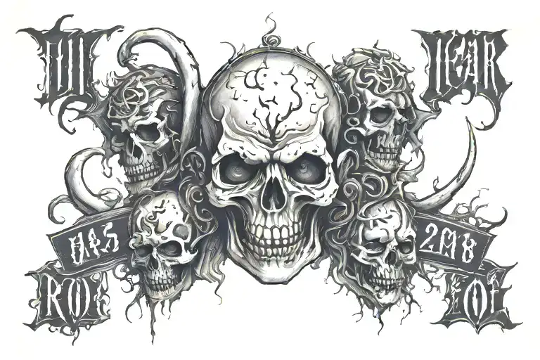 birth year tattoo design idea