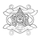 Sol , Lua e mar  tattoo design idea