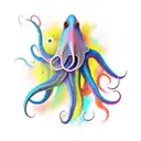 Squid tattoo design idea