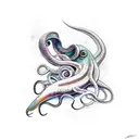 Squid tattoo design idea