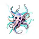 Squid tattoo design idea