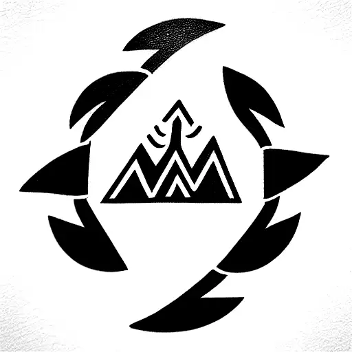 Professional tattoo design concepts for a archer symbol based, round shaped inner biceps tattoo tattoo design idea