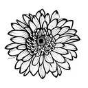 Chrysanthemum tattoo design idea
