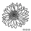 Chrysanthemum tattoo design idea
