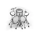 drums tattoo design idea