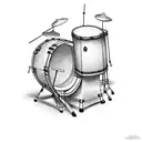 drums tattoo design idea