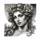 Aphrodite and Apollo forearm tattoo tattoo design idea