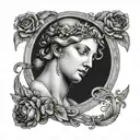 Aphrodite and Apollo forearm tattoo tattoo design idea