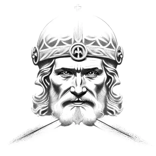saint andrew tattoo design idea
