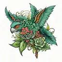 rainforest tattoo design idea