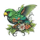 rainforest tattoo design idea